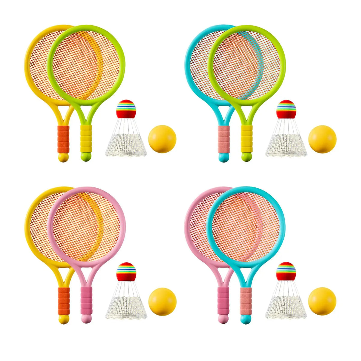 Children Badminton Tennis Set Sports Durable Tennis Racket for Kids for Play Beginner Players Beach Toys Indoor Outdoor Boys