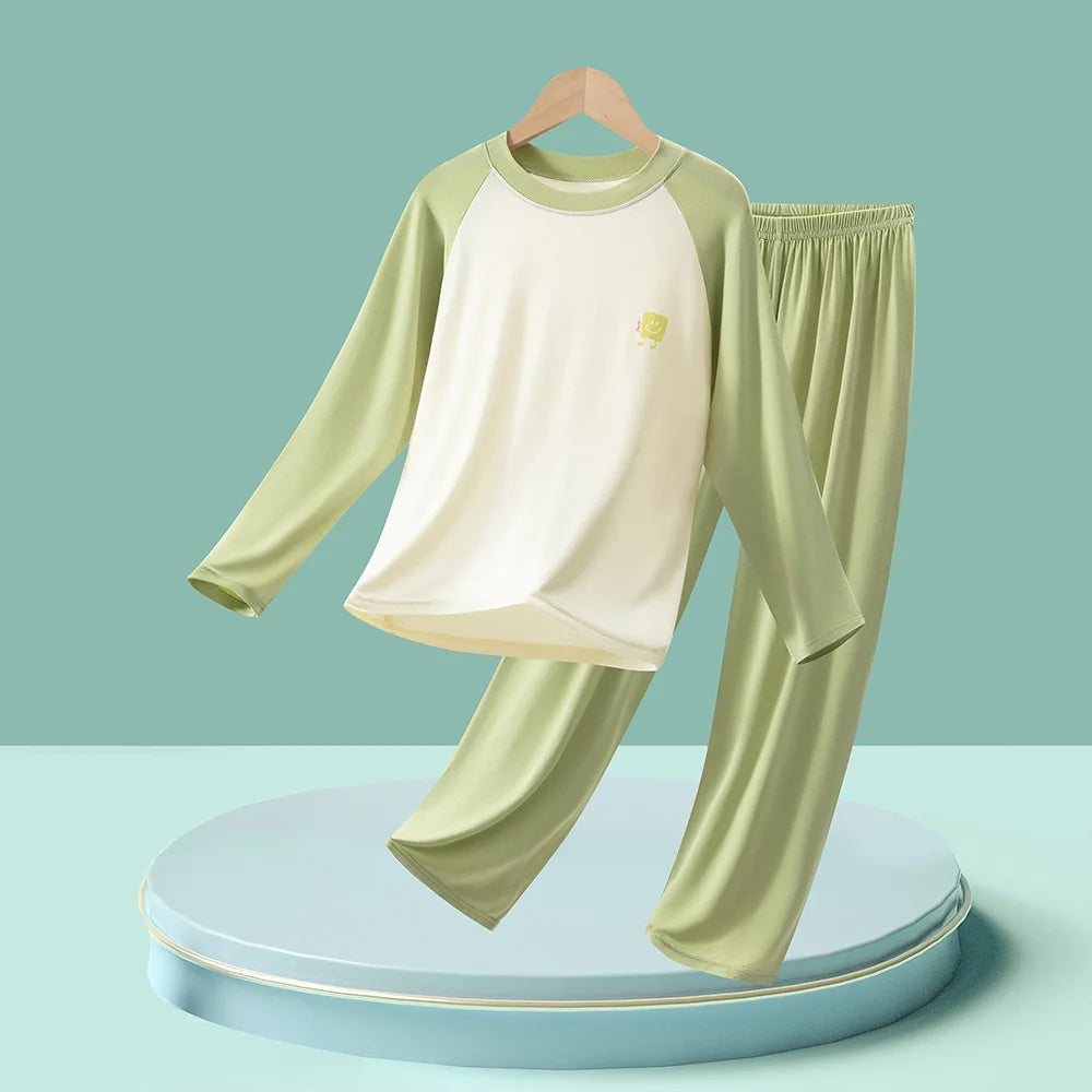 Modal Children's Pajamas Boys' Home Clothes Set Baby Air Conditioning Clothes Student Autumn Clothes Pants Girls' Underwear