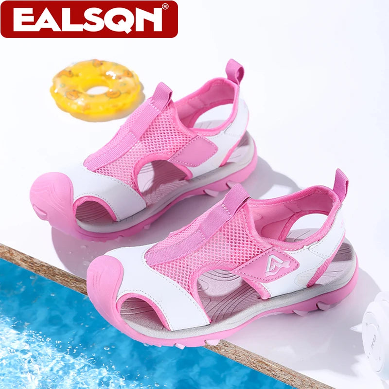 Kids Beach Water Sandals for Boys New Summer Girls Casual Shoes Closed Toe Anti-Collision Children Walking Sandials