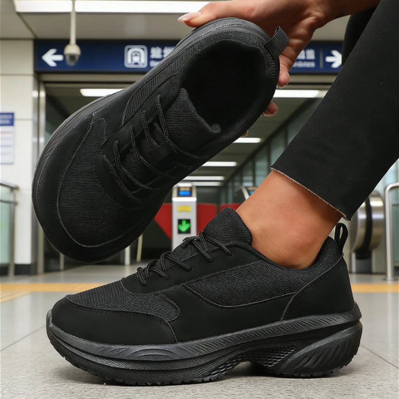 Women's Sports Sneakers Wide Toe Casual Breathable Mesh Platform Sole Comfortable Walking Running Sneakers Trend Ladies Footwear