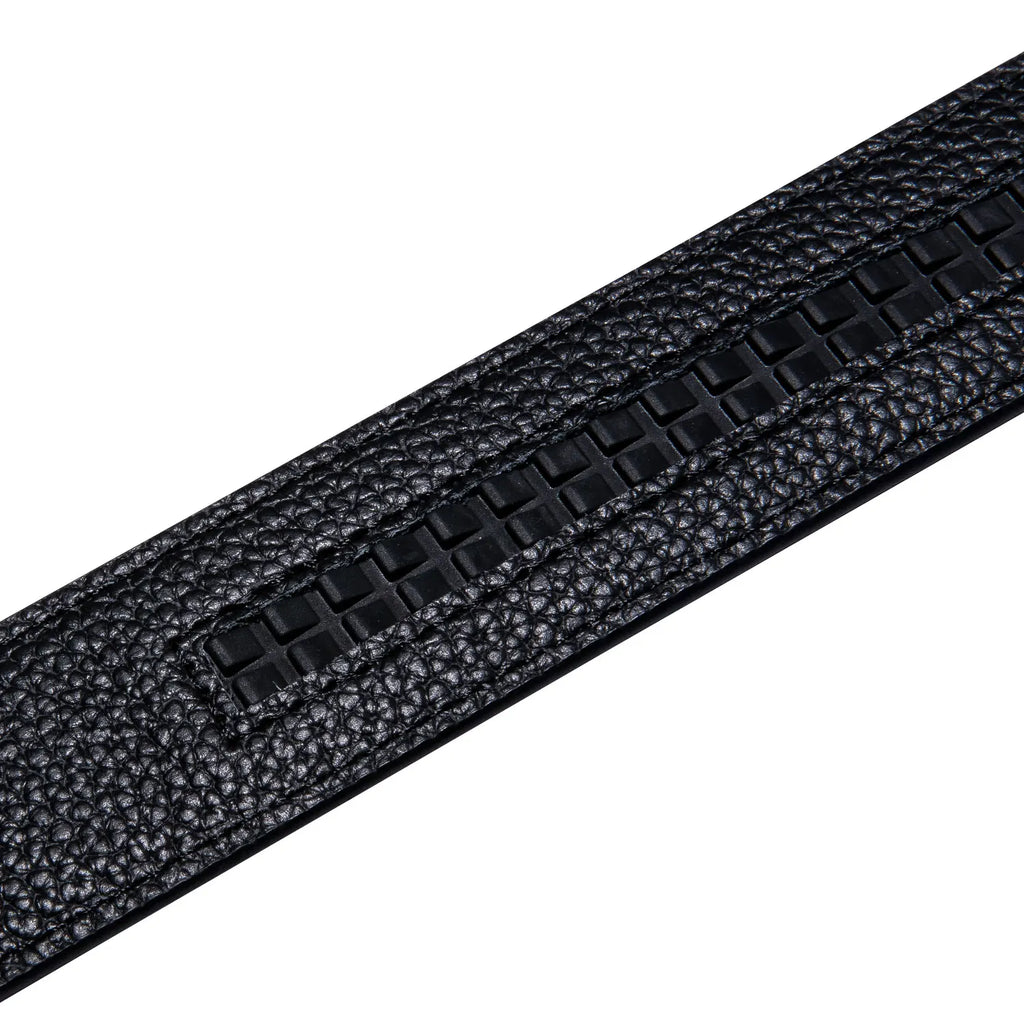 3.5cm wide Luxury Leather Belts for Men Automatic Buckle Blue Men's Belt without Buckle 130CM