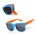 Outdoor Kids Sunglasses Vintage Square Frame UV 400 Foldable Sunglasses Shades for Toddler Boys and Girls