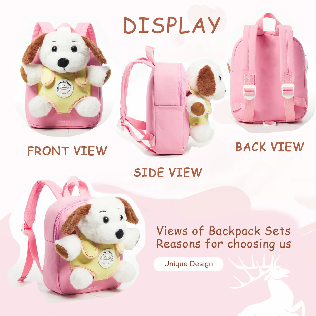 Plush Backpack Girls Boys Cute Preppy Kawaii Plushie Doll Fur Bag Children's Bag School Bag Mini Bags Kids Backpack Kindergarten