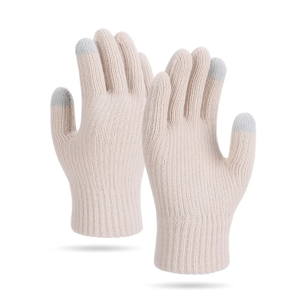 Touch Screen Gloves for Women & Men Winter Thermal Knitted Gloves Warm Stretchable Gloves for Driving Outdoor Running 6 Colors