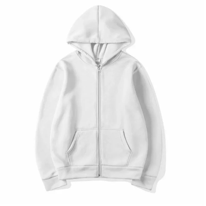 Fall Men's Lady Casual Long Sleeve Hoodie Sweatshirt Jacket with Zipper - Ideal for Relaxed Outings & Male Couple Fashion