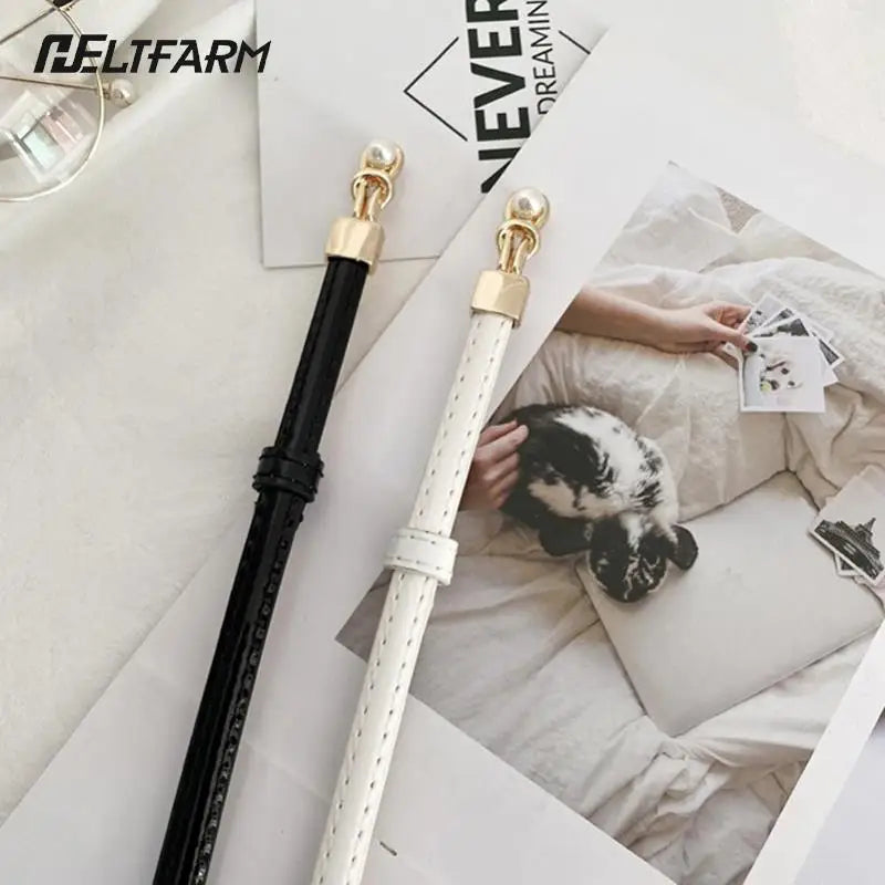 Ladies Adjustable Thin Belts For Women Fashion Luxury Brand Designer Style Skinny Coat Jacket Dress Waist Belt Female
