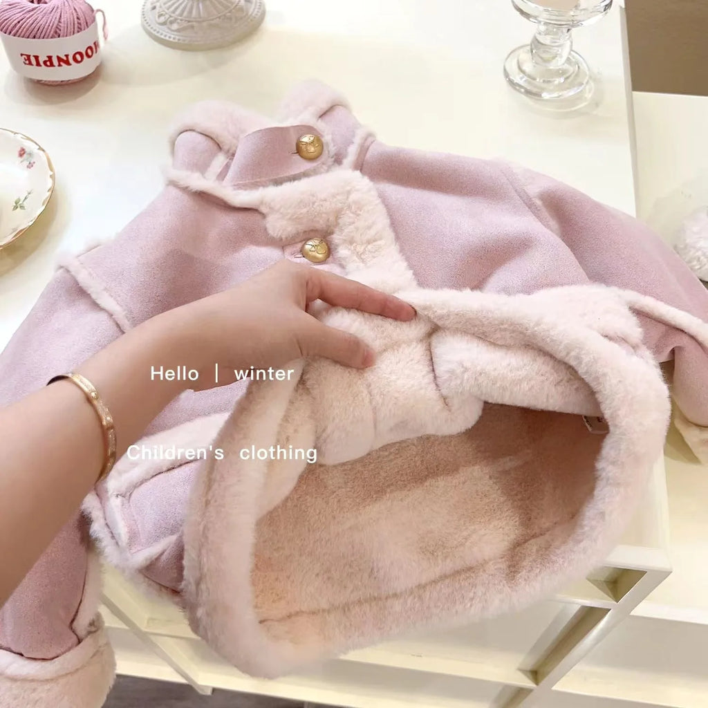 Children's Coats Fleece and Thickened Winter Coat for Children Kids Jackets for Girls Winter Coat Boys Clothes