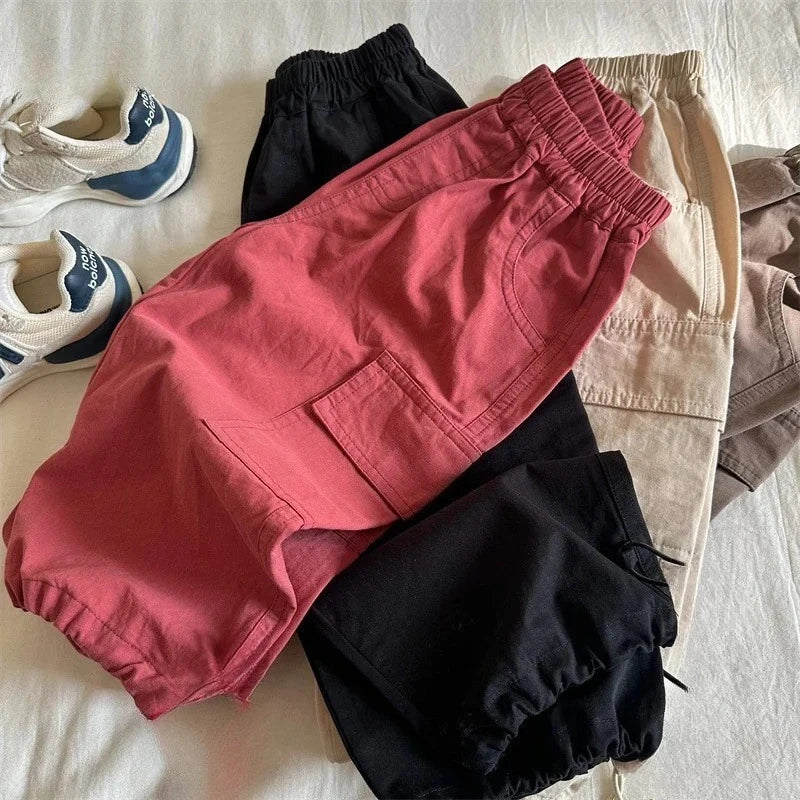 Kids Pants Girdle Overalls Baby Wide Leg Pants Girls Pants Teenage Girls Clothing Cargo Winter Clothes for Boys