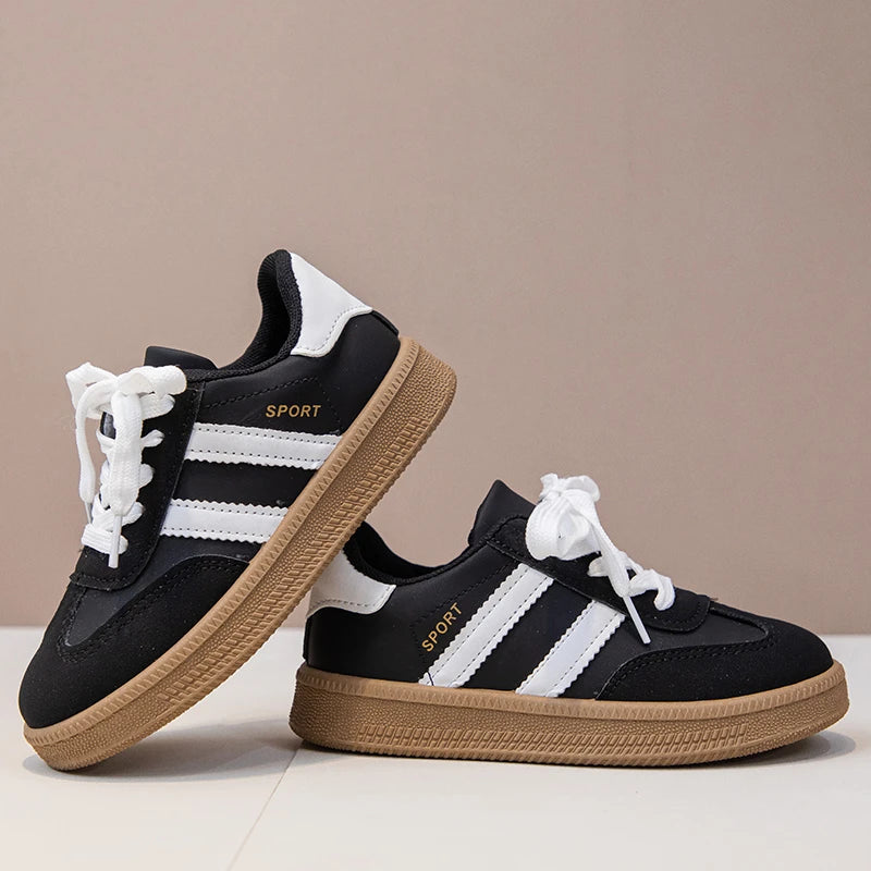 Children's Board Shoes Boys Sneakers 3-18 Years Old Khaki Boys Girls Single Shoes Four Seasons Non-slip Kids De Training Shoes