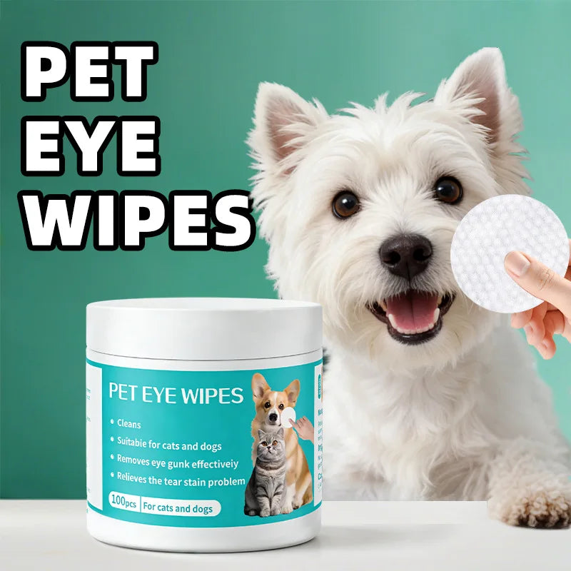 Pet Cleaning Products Eye Wipes To Remove Tear Marks Cleaning Wet Tissues Cat Wiping Eyes Removing Tear Marks and Cleaning Pet