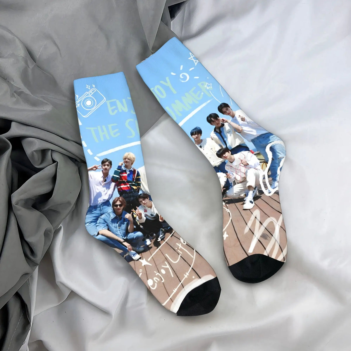 Stockings for Kids  Design Gothic Socks Autumn Socks KPOP S-Strays Band Hyunjin  Felix Bang Chan Men Outdoor Quality Socks