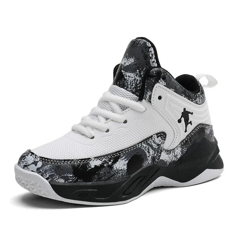 New Kids Brand Basketball Shoes Breathable Comforthable Children Sport Shoes Outdoor Boys Basketball Sneakers Girls Gym Shoes