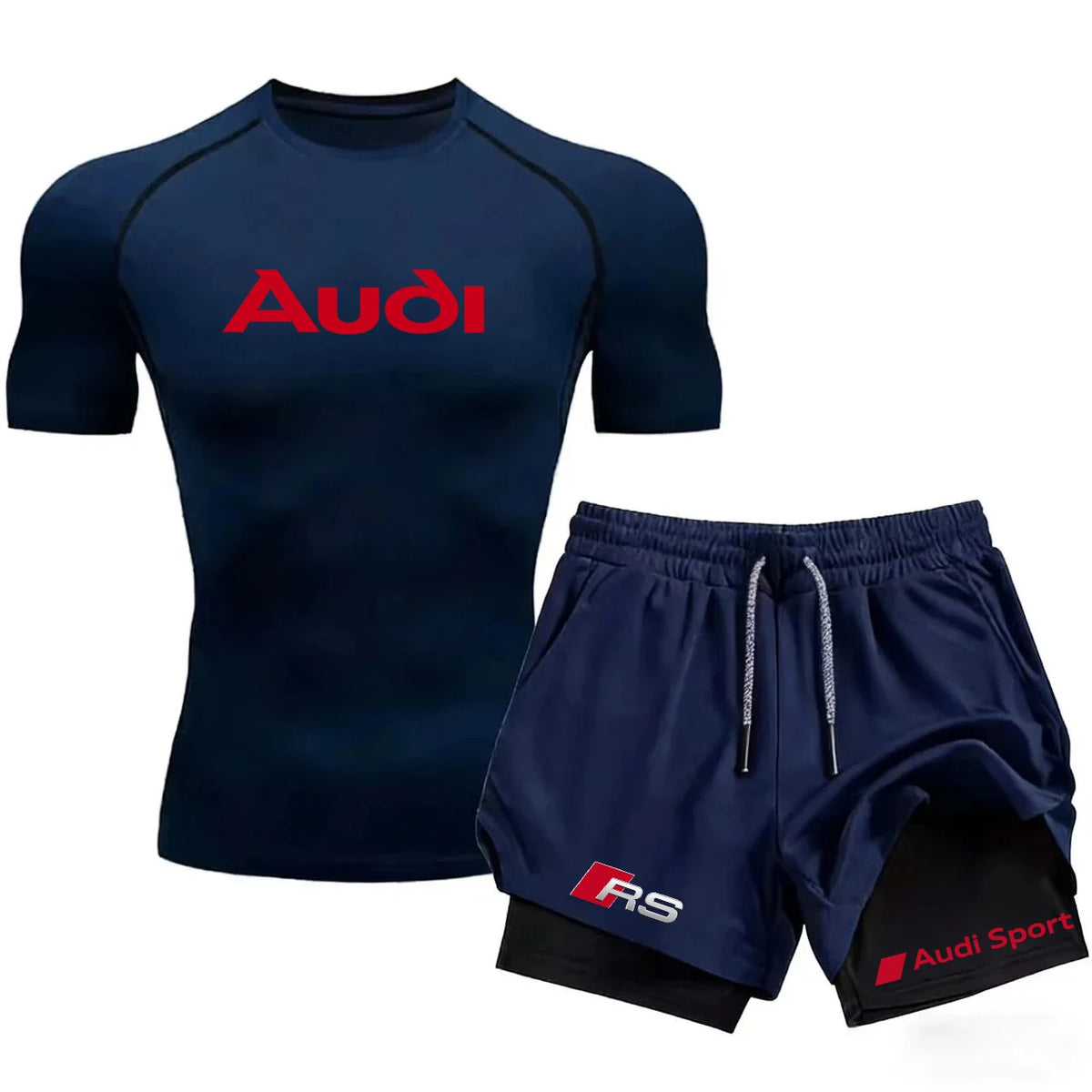 Men's Tight Sports Outfit Suit - Quick-Drying Sports Clothing - Fitness Running - Gym Fashion Sports Outfit - Training Sports Ou