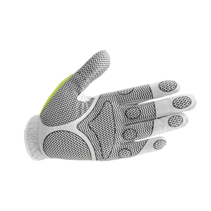 Men's golf glove 1 pc with mesh fabric, soft and breathable, silicone-printed palm for non-slip, wear-resistant, and comfortable