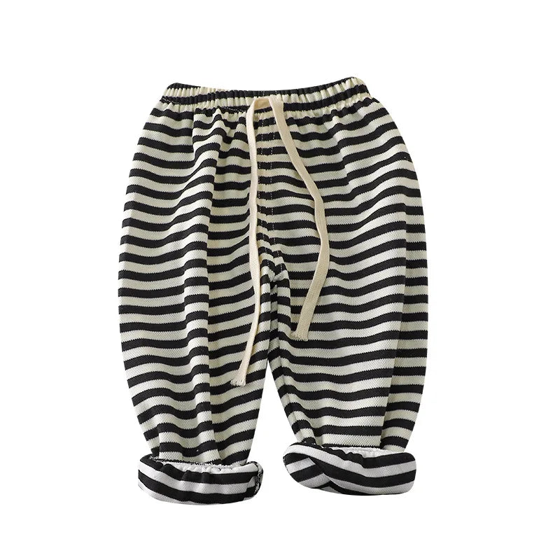 Kid Summer Mosquito Pants for Boys and Girls' Baby Casual Striped Outwear Sports Pants for Children's Trousers