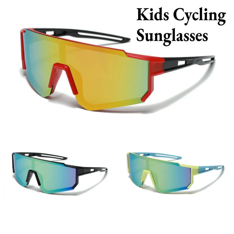 Children's Sunglasses Boy Fashion Trend Outdoor Sport Cycling Sun Glasses Girls UV Protection Colorful Lens Sports Eyewear Kids
