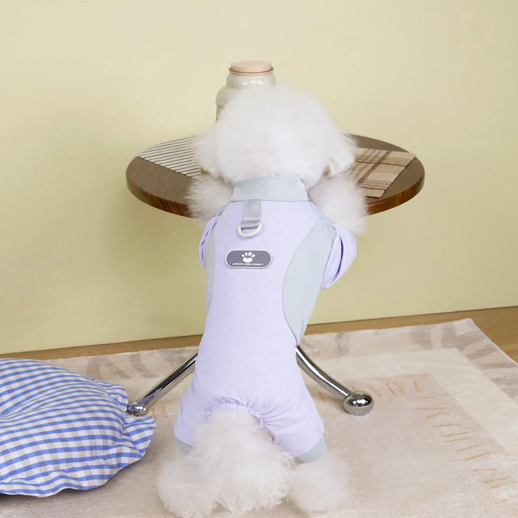 Pet clothing outdoor  dog four-legged outfit spring and summer new dog clothes cat spring and summer clothes for sun protection