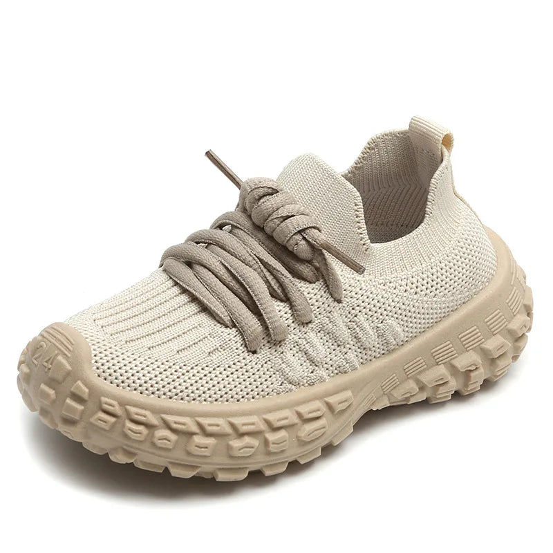 Children Sports Shoes Breathable Mesh Shoes Boy Casual Shoes Knitted Girls Kids Sneakers Soft Bottom Baby Shoes Toddler Sneakers