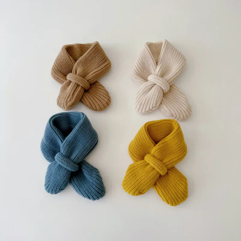 Children's Scarf 1-5 Y Winter Korean Version Warm Knitting Boys and Girls Scarfs Baby Kids Scarves Wholesale