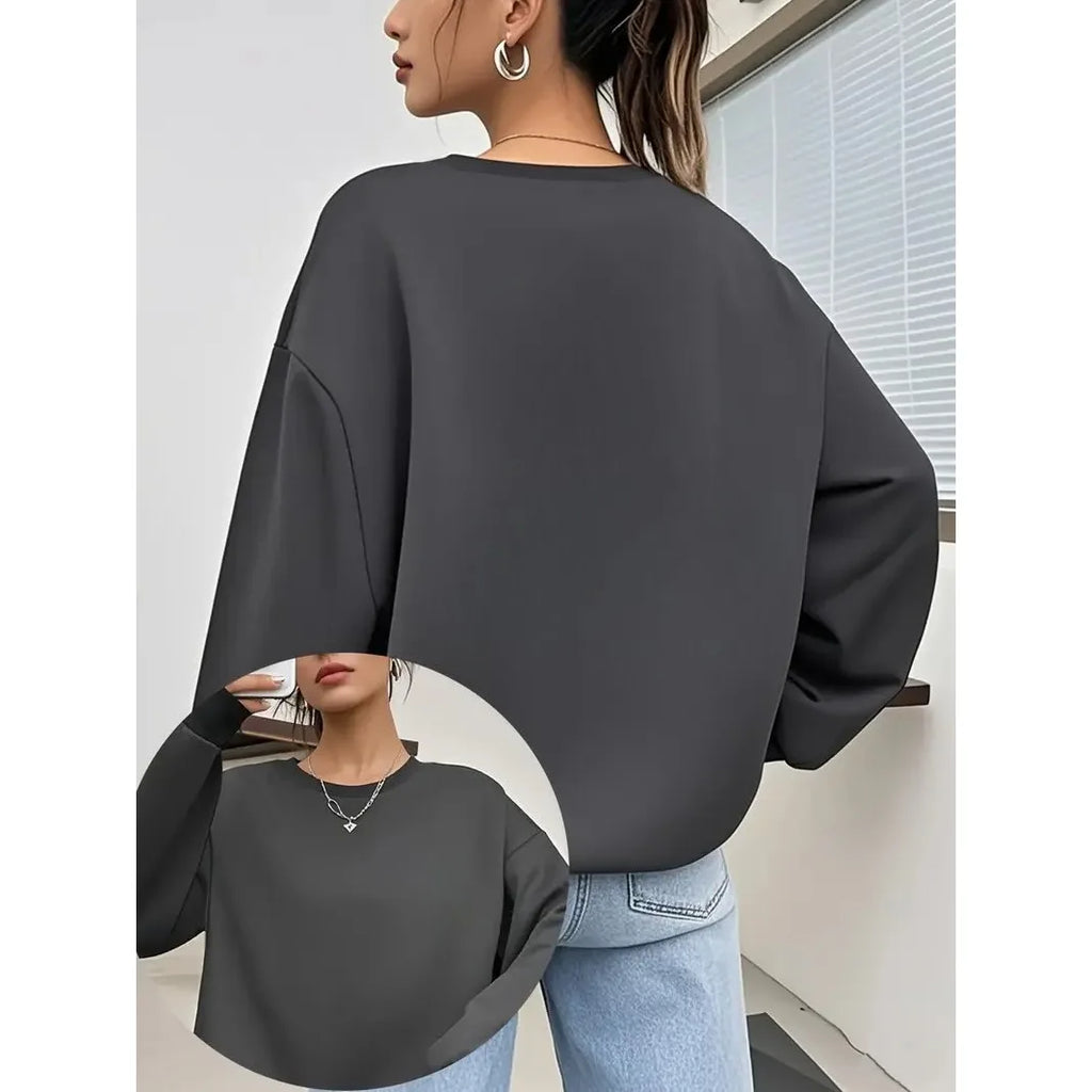 Loose Solid Color Women's Cotton Hoodies Casual Autumn Winter Fleece Sweatshirt Oversize Pullover O-Neck Top Hoody Couple Unisex