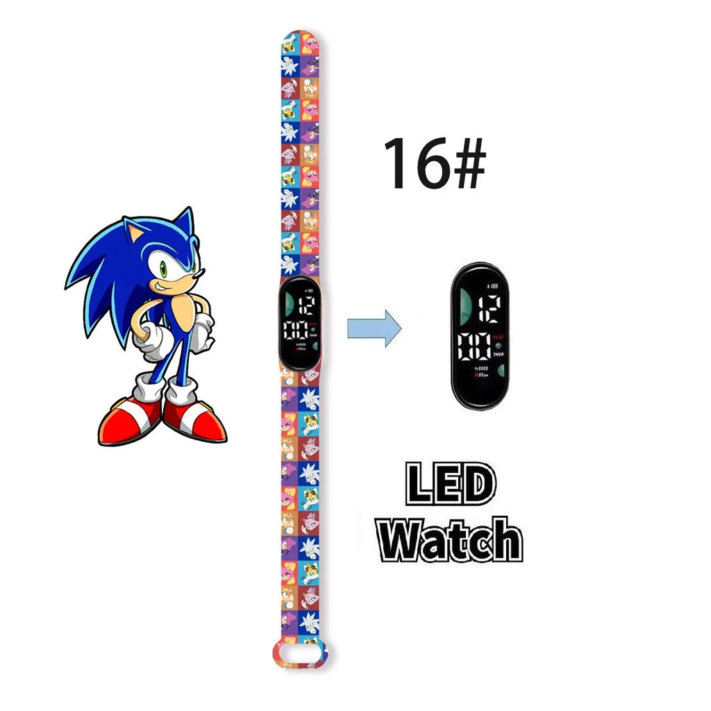 Kids LED Watch Touch Control Digital Watch Silicone Strap Waterproof Sport Wristwatch for Boys Girls Children Birthday Gift