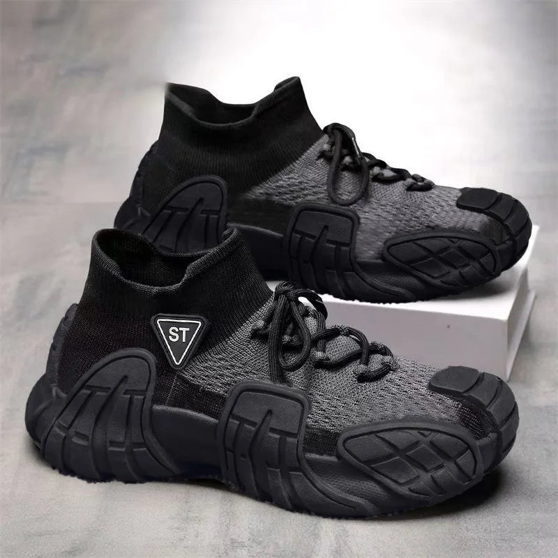Men Sports Shoes Breathable Work Sneakers Lightweight Anti Puncture Safety Shoes Male Indestructible Boots Free Shipping