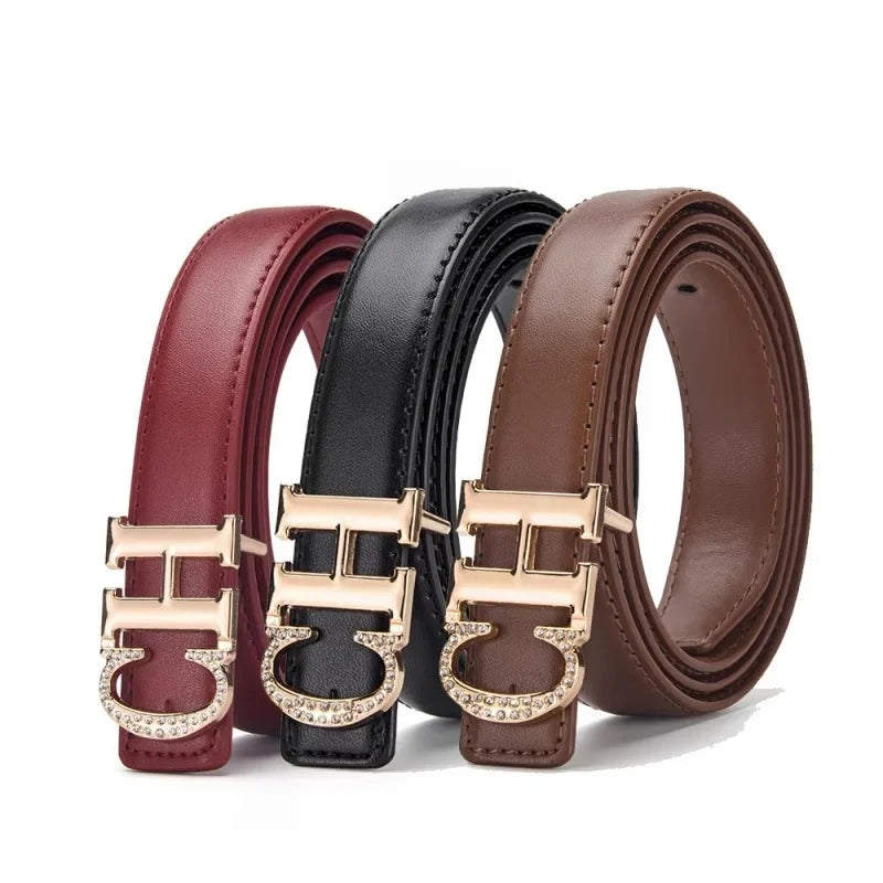 Women's Automatic Buckle Belt Simple And Fashionable Women's Casual Pants Dress Belt Retro Trendy Women's Holiday Gifts
