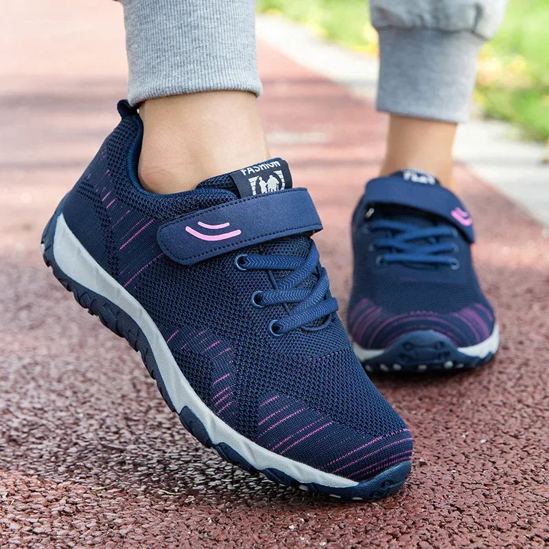 2024 Womens Dance Ladies Sport Shoes Breathable Walking Mesh Flat Shoes Woman White Sneakers Women Tenis Feminino Female Shoes