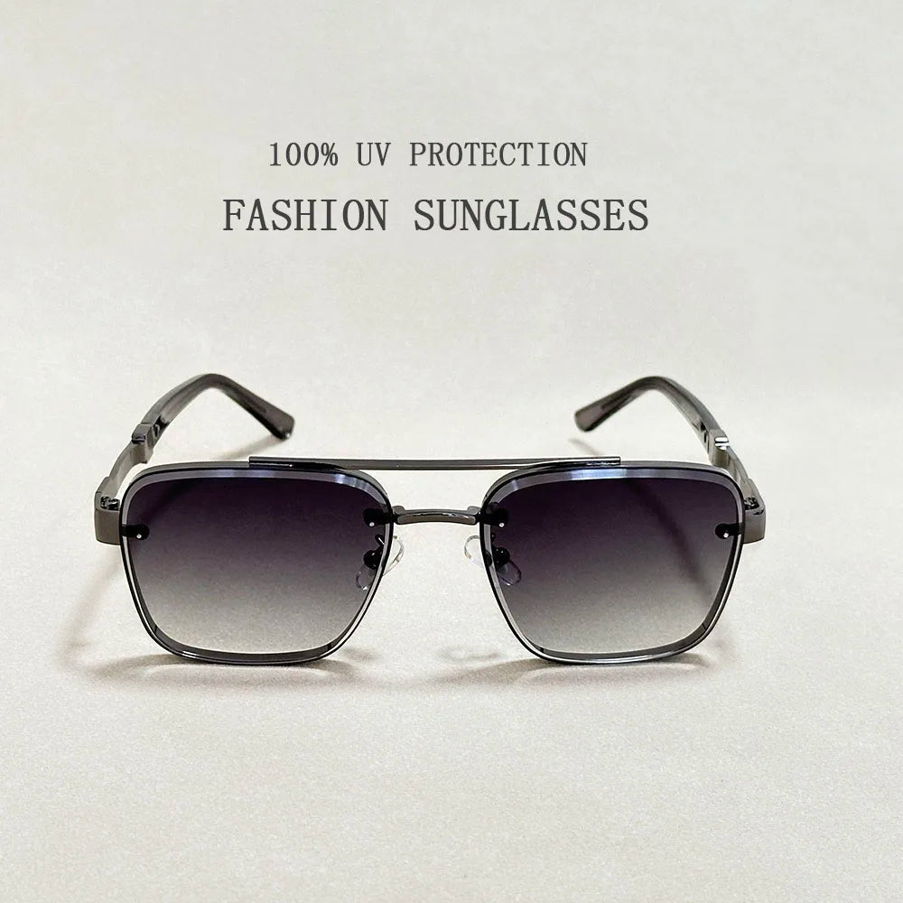 New Sunglasses For Men Luxury Fashion Glasses Sunscreen  Square Sunglasses Women Trendy Vintage Gafas De Sol Hombre Zonnebril Su