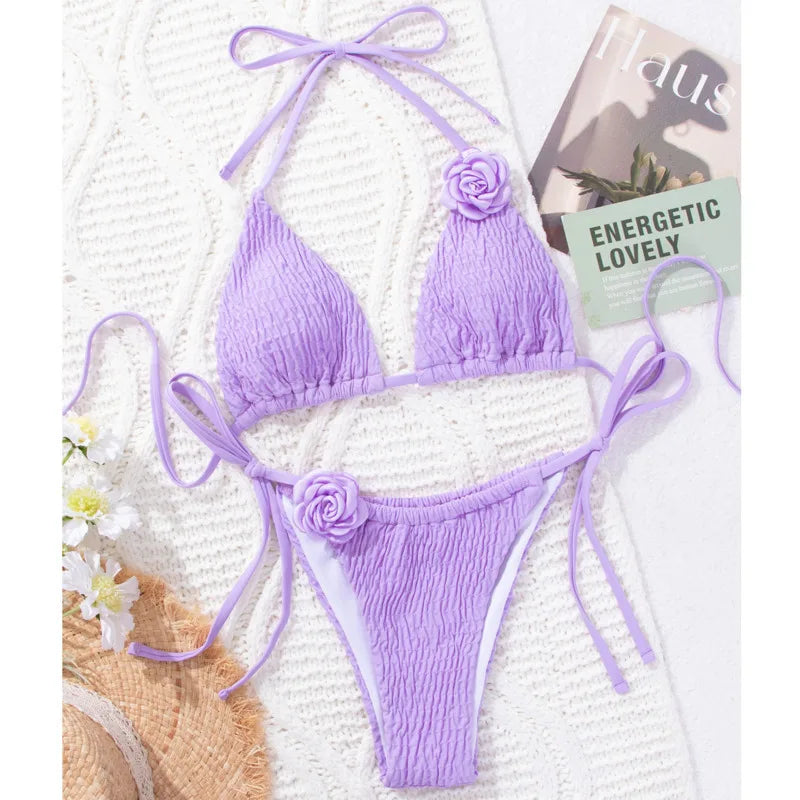 Summer Sexy Bikinis Women's Swimwear Female Swimsuit For Swimming Wear Bathing Suits Brazilian Bikini Set Beachwear Pool Bather