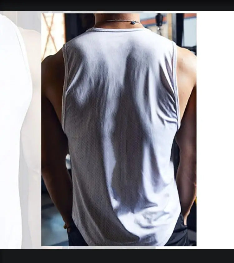 Men's fashion sports vest, beach surfing sleeveless T-shirt, summer leisure running fitness basketball vest