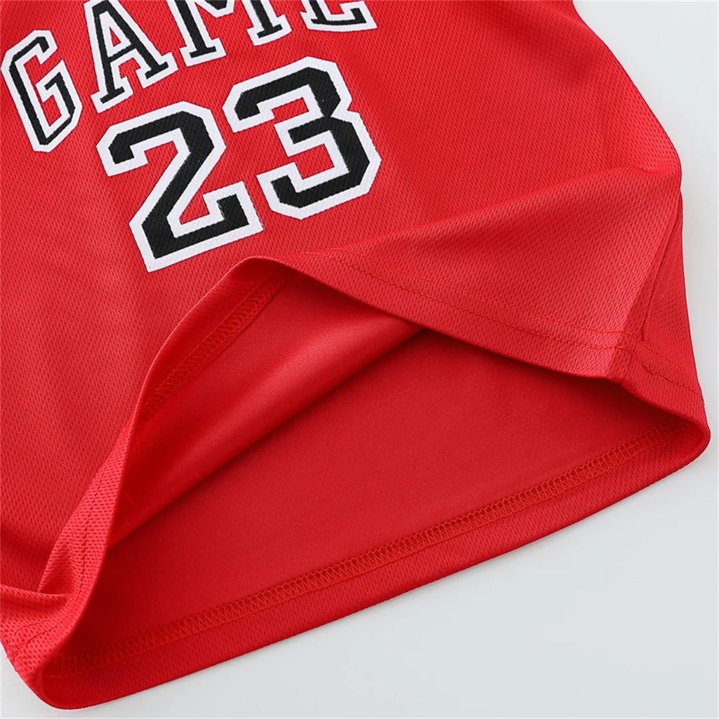 Children's Summer Basketball Suit Vest And Shorts Two-Piece Set Comfortable Lightweight Clothing for Kids