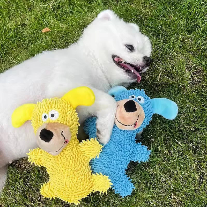 Dog Toy Squeaky Pet Chew Toy Durable Teething Molar Puppy Self Entertainment Interactive Stuffed Doll For Small Medium Dogs