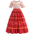 Children's Dress Summer 3-12 Year Old Casual Short-Sleeved Girl's Dress Cotton Print Birthday Party Girl Princess Dress
