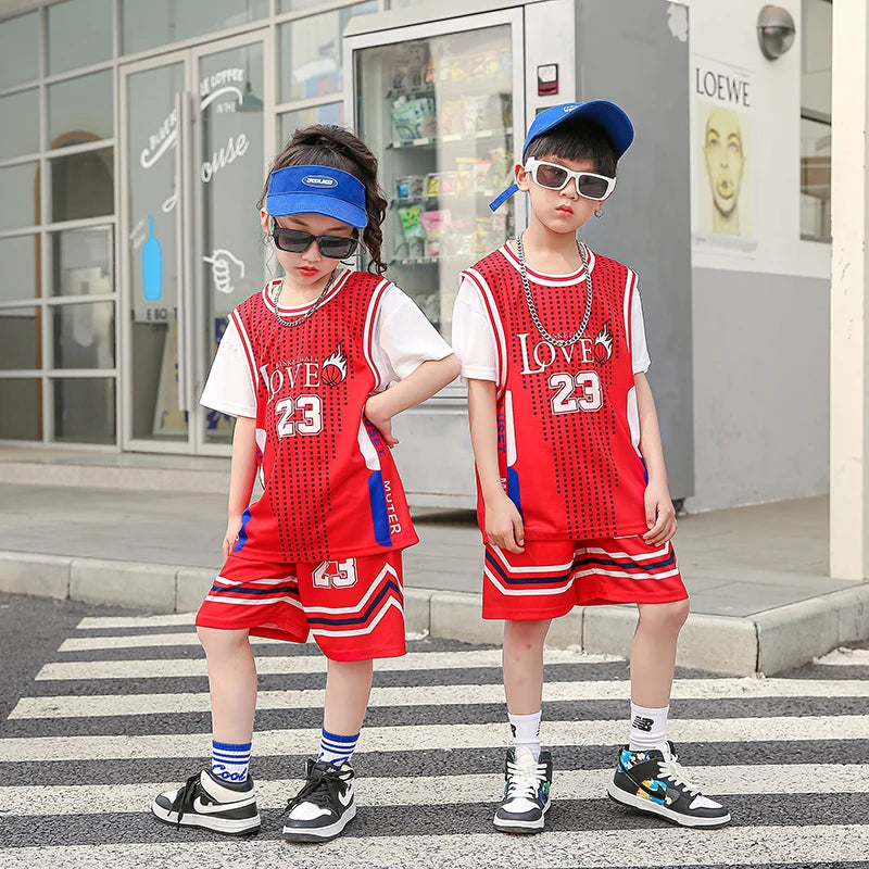 Children Team Training Uniform Kids Basketball Jersey Quick-drying Boy and Girls Comfortable Shirt  Child Sportswear Tracksuits