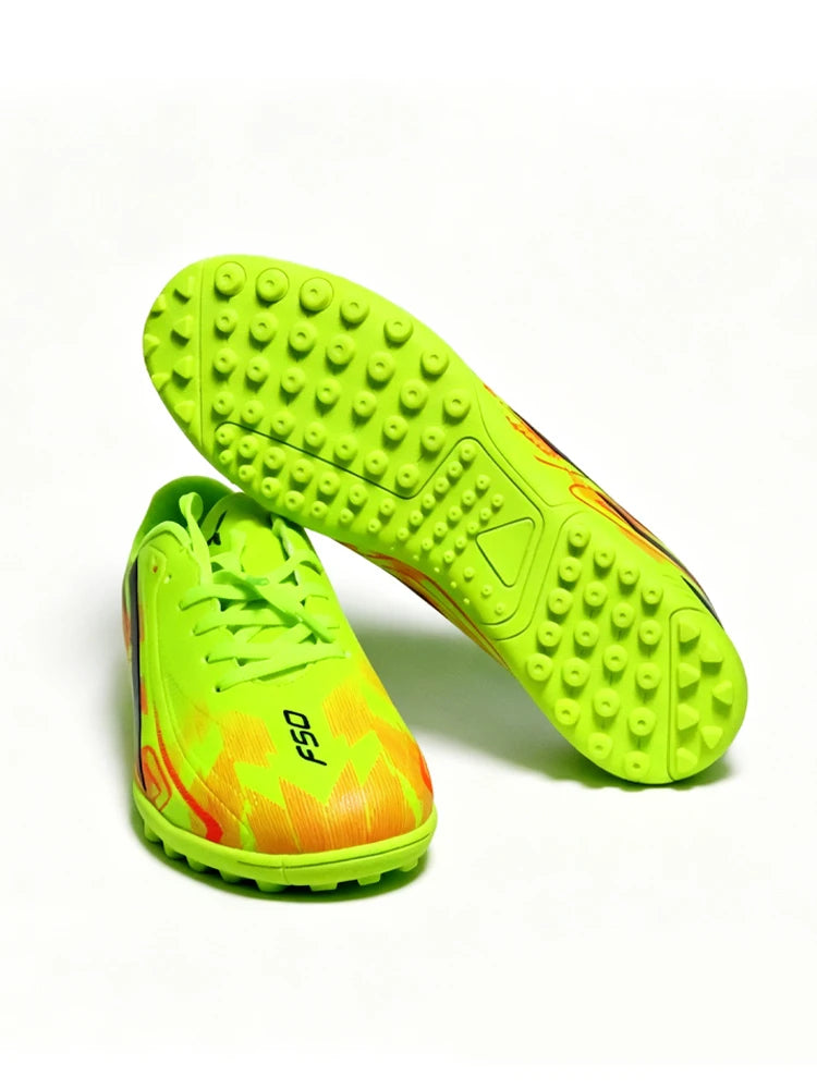 Mens Soccer Shoes Boys Training TF/FG Outdoor Sport Football Boots Adult Long Spikes Non Slip Match Soccer Cleats