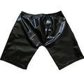 Men Fitness Sports Shorts Men Leather Black Running Training Pants Faux Leather Shorts Wet Look Slim Shorts Clubwear