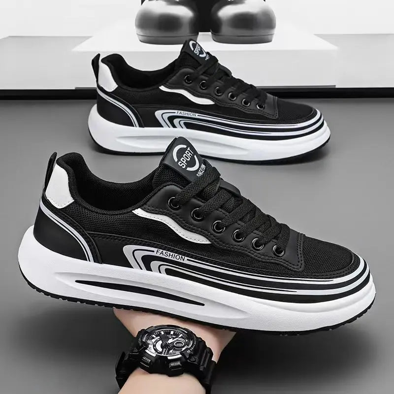Mens Casual Sport Shoes Loafers Summer Breathable Mesh Tennis Sneakers Outdoor Non‑Slip Lightweight Running Shoes Zapatos Hombre