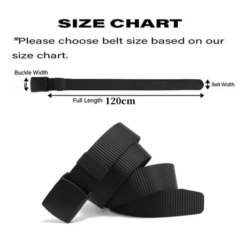 Men's Belt Outdoor Casual Canvas Belt Metal Free Training Nylon Tactical Belt With Pants Jeans Belt Sports Belts For Men Women