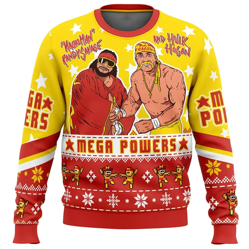 In the crazy kingdom, look forward to unexpected men. Merry Christmas! Men and women, ugly sweaters at outdoor parties 2026