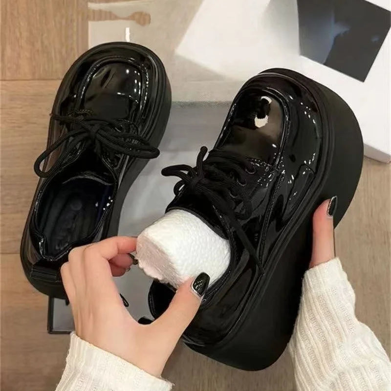 Fashionable New Sexy and Elegant Loafers Spring/autumn Round Toe Comfortable Thick Sole Non Slip Casual Sports Shoes for Women