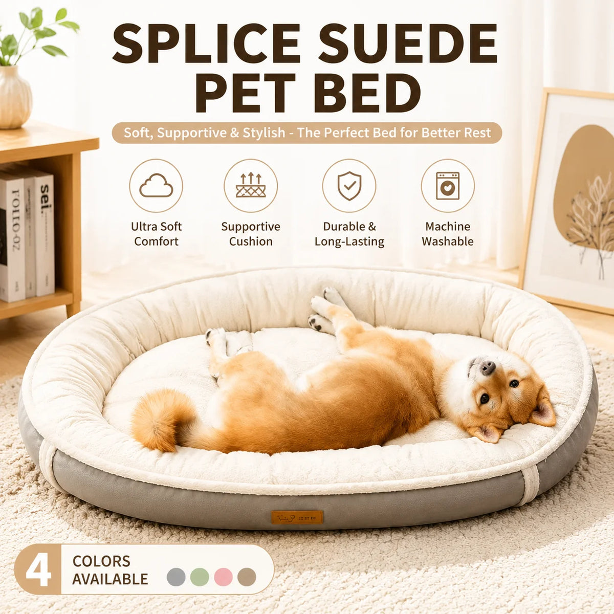Pet Bed Mat for Dogs Cats Washable Soft Sofa Cushion Pad Non-Slip Universal Kennel Blanket for Small Medium Large Pets Supplies