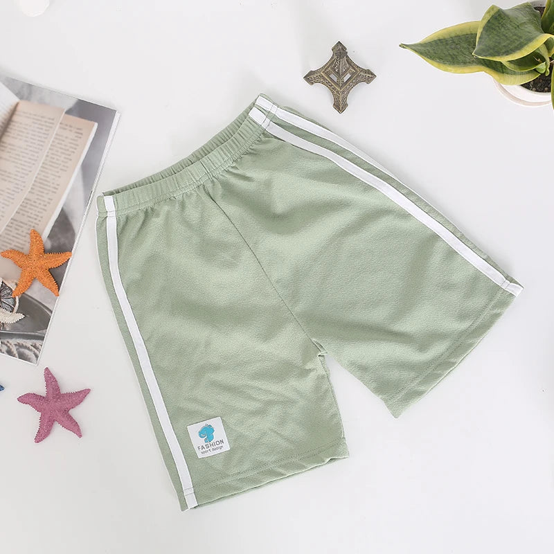 Kids Boys Sports Shorts 2-10Y Elastic Waist Summer Short Pants Casual Shorts 6 Colors Summer Running Short Pants for Boys