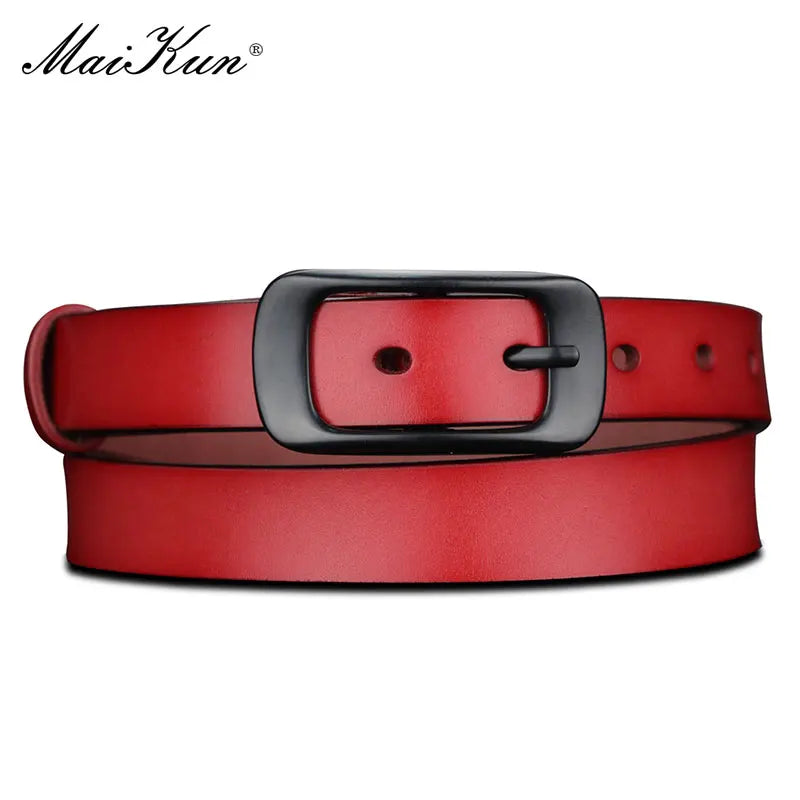 Maikun Belts for Women Belt Genuine Leather Belt Female Waistband for Jeans Dresses Pants