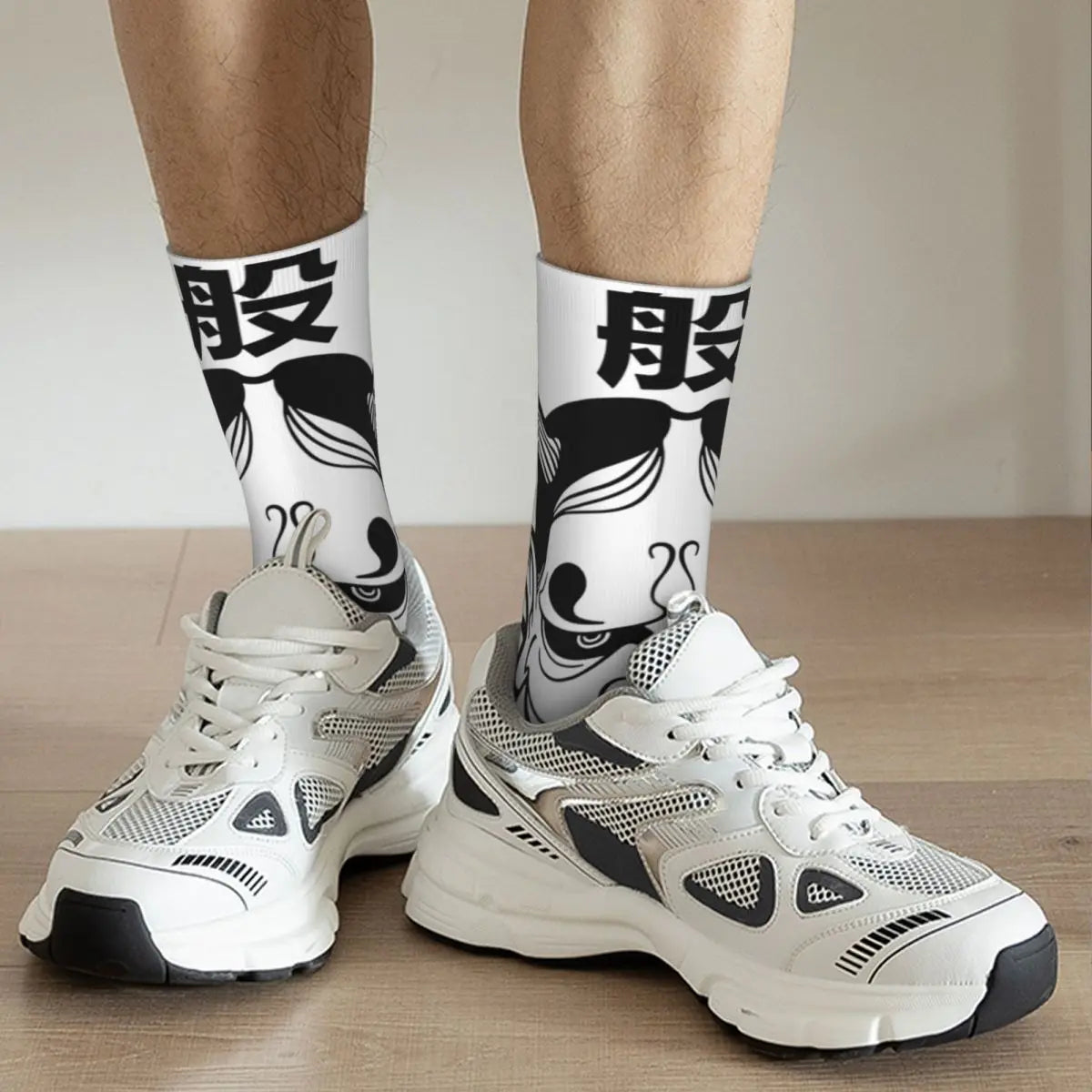 Men's Socks Hannya Mask Stockings Winter Elegant Medium Soft Socks Graphic Outdoor Non-Slip Socks