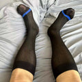 CLEVER-MENMODE Male Sockings Gifts Sheer Socks Exotic Formal Wear Ultra Thin Socks Men Sexy Transparent Business Socks