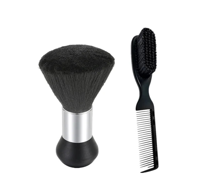 2 Pcs Neck Duster Barber Brush Lightweight Soft Hair Eco Friendly Straight Kinky Curl 70g Cutting Hair Removal OEM Brand Hair