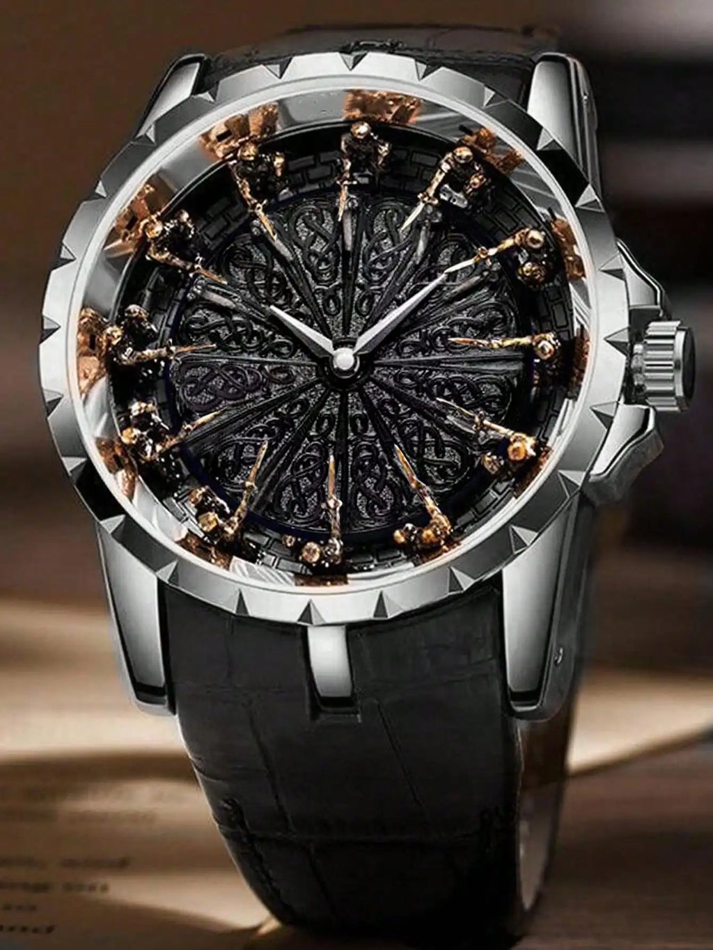 New Watch for Men with Retro Style and Simple Personality, Practical Belt, Large Dial, Fully Automatic Quartz Watch for Men