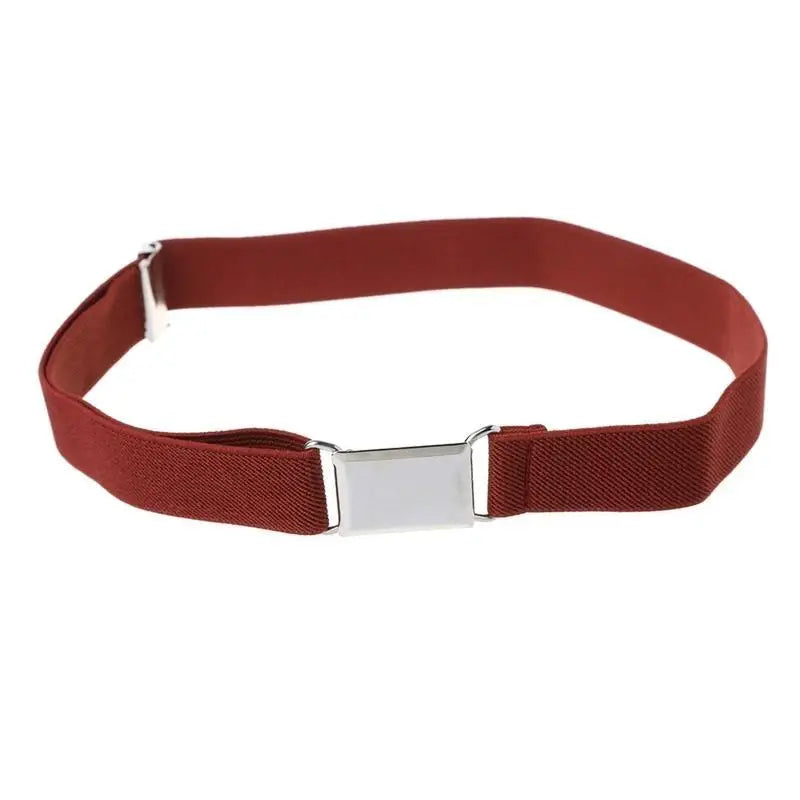31BB Children Kids Color Unisex Canvas Belts Boys Girls Elastic Belt Adjustable