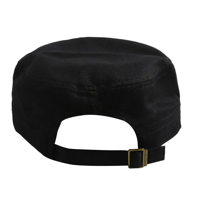 Hat Men's Flat Military Hat Is Simple And Versatile, Middle-Aged Hat Spring And Autumn Duck Tongue Casual Fashion New Style